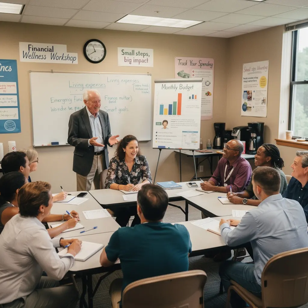 Kávézóban ülő ember, aki a pénzügyeit tervezi