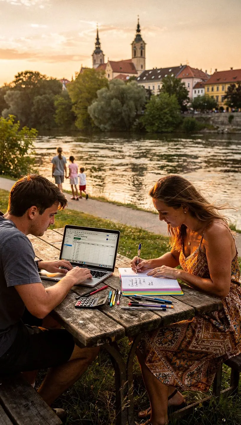 Színes grafikonok a személyes kiadások elemzéséről